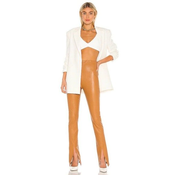 Amanda Uprichard Pants - Amanda Uprichard X REVOLVE Malta Pants Faux M